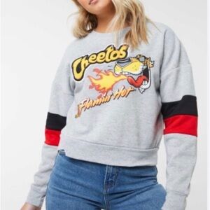 Cheetos cropped sweater shirt size medium